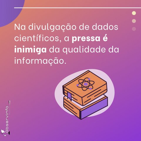 Divulgação de dados científicos